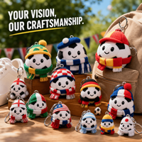 Porte-clés ballon de football personnalisé en peluche 2028, fabrication OEM/ODM, vente en gros, drapeaux nationaux brodés, qualité supérieure, cadeau en vrac
