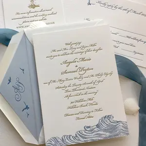 Wedding invitation / invitation card making / card letterpress printing