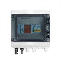 Boîtier de Jonction Électrique IP65 ABS 3 Entrées 1 Sortie 4 Chaînes pour Panneaux Solaires 1000V DC 32A – Boîtier Combinateur PV