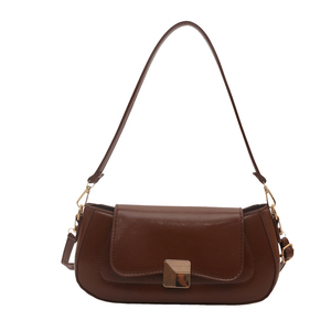 Bolso bandolera elegante y versátil, nuevo estilo 2026, bolso chic para mujer, color sólido, cierre retro, bolso de axila - Product Image 1