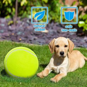Sıcak satış 9.5 "dev kauçuk şişme köpek topları büyük İmza Jumbo tenis topları - Product Image 3