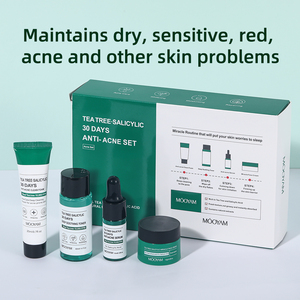 Set de Cuidado de la Piel con Ácido Salicílico y Árbol de Té de Belleza Coreana de Marca Privada (Nuevo) Set de Viaje Blanqueador, Iluminador y Antiacné - Product Image 2