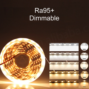 2021ไฟเส้น LED 95 CRI สูง DC12V 24V 120 240 LED สีขาวนวลอบอุ่น SMD 2216 2835กันน้ำไม่กันน้ำ - Product Image 2