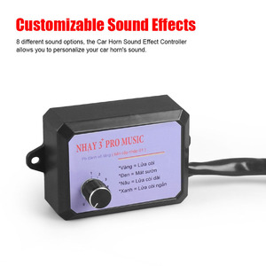 Eight-Tone Button Control Frequency Generator Electric <b>Horn</b> Air <b>Horn</b> for <b>Car</b> Modification for Southeast Asian Market - Product Image 1