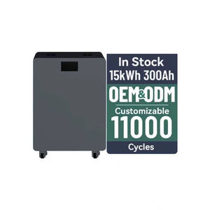 Stockage d'énergie domestique mural IP55 15 kWh 48 V Classe 51,2 V 300 Ah Batterie LiFePO4 Tout-en-un 11000 cycles - Product Image 5