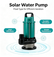 Pompe à eau solaire flottante hors réseau, grande puissance, pour drainage des étangs et alimentation en eau du bétail