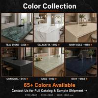 Dalle de quartz satiné Silver Mist |   Graine grise fine et élégante |   Mohs 6 CE SGS Imperméable |   Table de réception moderne de luxe pour hôtel
