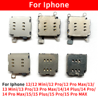 Câble flexible de lecteur de carte SIM double pour iPhone 12 13 14 15 Mini Pro Max, adaptateur de support de tiroir de carte SIM, connecteur de réparation en gros