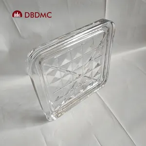 Bloco de vidro LED tijolos de vidro cristal para decoração de paredes e chão