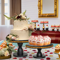 Support de centre de thé en métal pour la maison plateau de gâteau de mariage pour le dessert de fête et le présentoir de repas froids pour la pause thé et l'affichage de table