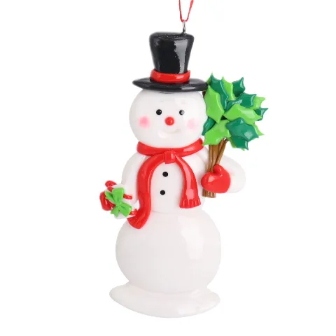 2022 Personalized Family Christmas Ornament Hanging bread soil Snowman Pendant Pendant Christmas Tree Ornament