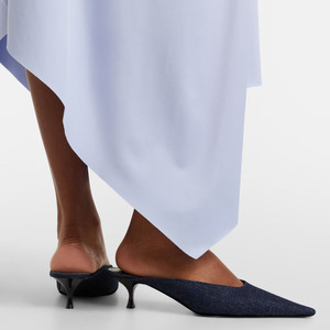 <span class=keywords><strong>Décolleté</strong></span> Slingback 2026 in Vernice Bluette Denim con Punta Quadrata e <span class=keywords><strong>Tacco</strong></span> <span class=keywords><strong>Basso</strong></span> per Donna - Product Image 5