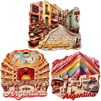 Amerique du Sud Argentine Tango Aimants de réfrigérateur en résine 3D Souvenir touristique Artisanat Cadeau Décoration