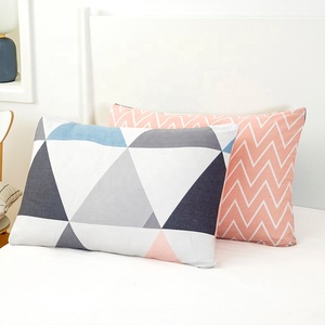 Nhà Máy Ban Đầu Mô Hình Hình Học Tùy Chỉnh Có Sẵn 100% Cotton Ai Cậ<span class=keywords><strong>p</strong></span> Bộ Đồ Giường 1 Duvet Bìa 2 Gối Bộ - Product Image 5