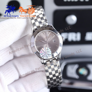 Classic Round Ladies Automatic Wristwatch Date Display Business Casual Dress Watch Stainless Steel Band - Product Image 4