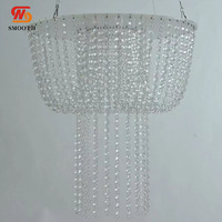 Support de suspension en métal doré pour lustre à gâteau en cristal personnalisé, cadre d'arche pour décoration