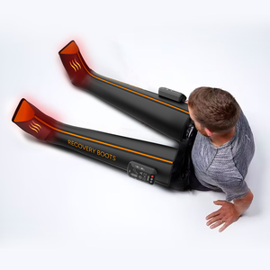 Calore masajeador de piede massaggiatore macchina di drenaggio linfatico pneumatico di recupero dell'aria pressoterapia gamba compressione stivali 8 camera - Product Image 1