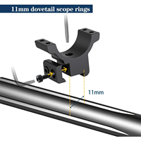 Anneau de visée Bowei 30 mm en aluminium pour queues de cygne de 11 mm, étanche, antichoc, installation sécurisée, taille moyenne
