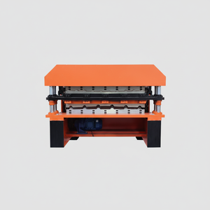 Trapezoidal Purlin Techo Corrugado Aluzinc Máquinas formadoras Proveedor automático Máquina de fabricación de costura de pie - Product Image 1