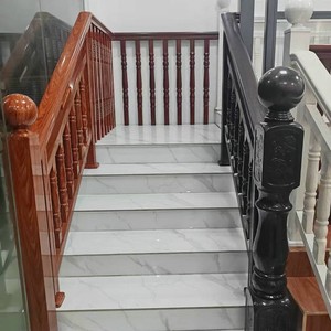 Aluminum Stair Handrail Custom Colors Sizes Modern Design Indoor Villa Balcony Rotating Railings - Product Image 4