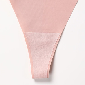 European American Style Women's Panties Sexy Breathable Anti-Bacterial Quick Dry Thong Low-Rise Knitted Seamless Plain Dyed ODM - Product Image 4