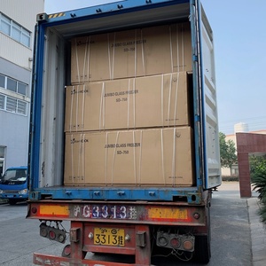 Freezer de puerta de vidrio para supermercado, 780L, carne, mariscos, Isla, congelador, SCWD4-780F - Product Image 6