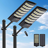 Lampadaire Solaire Tout-en-un Personnalisé 300W IP67 Haute Puissance Fabricant Lampe Solaire Extérieure ABS pour Projets, Allumage Crépusculaire à l'Obscurité