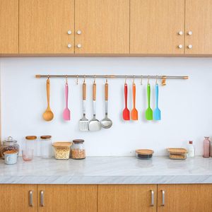 Spatule en silicone antiadhésive de haute qualité, design monobloc, 8 pouces, pour la pâtisserie et la cuisine - Product Image 5