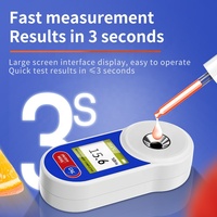 Draagbare Handheld Fruit Groenten Suiker Tester Meter Automatische Digitale Refractometer Brix Meter
