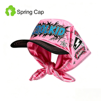 Casquette de baseball personnalisée Hip Hop Rapper avec bandana, impression par sublimation, motif graphique, protection solaire, foulard