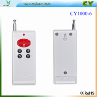 YET1000 Télécommande RF 6 Boutons Code D'apprentissage Télécommande Longue Distance 315/433mhz