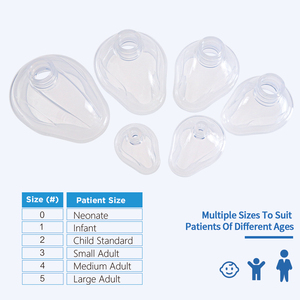 Masker Medis Anestesi Silikon Bersertifikat CE, Produk Standar Medis yang Dapat Digunakan Kembali - Product Image 5