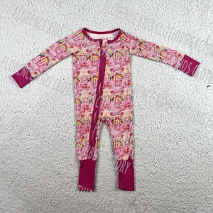DH ODM vendita calda moda nuovo design bambino bambino bambino <span class=keywords><strong>dinosauro</strong></span> pagliaccetto personalizzato <span class=keywords><strong>pigiama</strong></span> di bambù bambino - Product Image 3