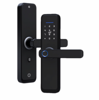 La plus récente entrée sans clé électronique Wifi BLE connexion à la carte Rfid mot de passe poignée d'empreintes digitales TTlock Smart Lock