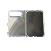 Coque arrière transparente en TPU souple pour iPhone Duo 18 Pro Max 17 Pro, étui de protection pour smartphone avec coque en acrylique + TPU