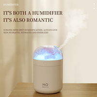 Nouveau mini humidificateur d'air personnel USB de bureau, portable, à brume fraîche, pour la maison, avec veilleuse colorée