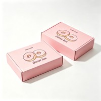 Boîte d'emballage pliable personnalisée avec logo, écologique, de qualité alimentaire, pour gâteaux, biscuits, pain, pâtisseries, beignets, macarons