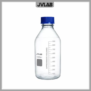 Bottiglia per Reagenti in Vetro Borosilicato 3.3 DURAN di Ricambio JVLAB, Tappo Blu a Vite GL45, Graduata, Rotonda, per Uso in Laboratorio, 100ml-1000ml - Product Image 6