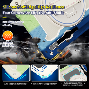 Custodia per Tablet pesante per Samsung Galaxy <span class=keywords><strong>Tab</strong></span> <span class=keywords><strong>S8</strong></span> Ultra 11 pollici cavalletto antiurto <span class=keywords><strong>Cover</strong></span> in Silicone - Product Image 2