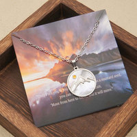 Collier Pendentif Mode en Acier Inoxydable 316L Anti-ternissement et Étanche, Plaqué Or 14k 18k, Motif Pièce de Monnaie Graine de Moutarde, pour Femmes et Hommes
