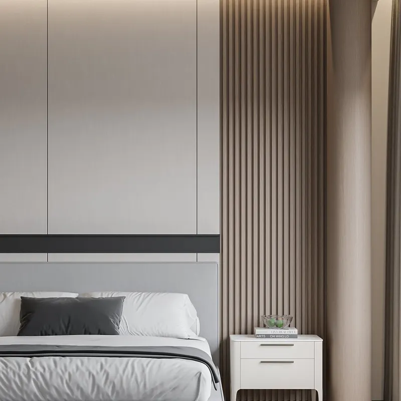 Vente en gros de panneaux muraux modernes en bois composite 3D bambou fibre de bois matériaux de décoration d'intérieur rénovation imperméable décoration d'hôtel