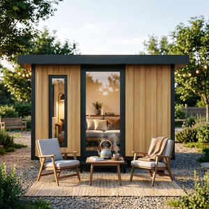 Casa Prefabricada para Huéspedes en el Patio Trasero, Cabaña de Jardín Completamente Equipada, Espacio de Ocio, Solución que Ahorra Tiempo y Costos de Construcción - Product Image 5