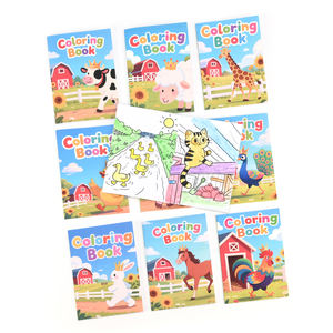 สมุด<span class=keywords><strong>ระบายสี</strong></span>น้ำมหัศจรรย์ ลายการ์ตูนสัตว์เลี้ยงในฟาร์ม ออกแบบเองได้ตามสั่ง ขายส่ง - Product Image 1