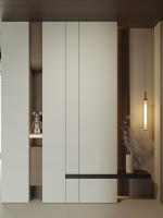 Mueble de Entrada, Mueble de Salón, Estante de Almacenamiento de Madera Maciza Multicapa de Gran Capacidad, Mueble de Entrada de Lujo para Zapatos