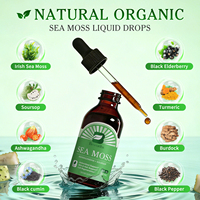 Beworths OEM Zuurzakbitter & Zeewier Moringa Kurkuma Ashwagandha Orale Vloeibare Kruidendruppels 2 Fl Oz