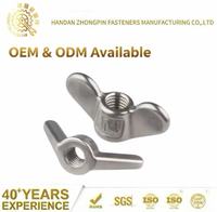 Écrou à oreilles DIN315 en acier inoxydable 304, vente en gros, écrou papillon M8, écrou à oreilles M10 en acier, zincé