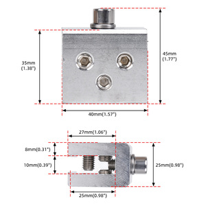 Aluminum Alloy <b>Solar</b> <b>Panel</b> Clamp 45x40x35mm For Roof Mounting With <b>Cable</b> Support HR077 - Product Image 1