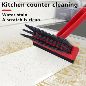 Cepillo de Limpieza Multifuncional 2 en 1 para Cocina, Cepillo de Fregado de PP con Mango Largo para Vidrio y Cocinas - Product Image 4