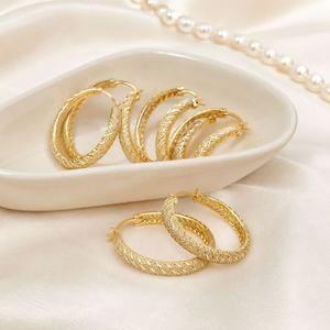 Jewelry Fashion Elegant Simple 14k Gold <b>Earring</b> Womens Luxury Crystal CZ Hoop <b>Earring</b> - Product Image 2