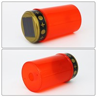 Lampe solaire LED extérieure moderne, étanche, petite, avec capteur et design à lumière constante pour jardin et cimetière